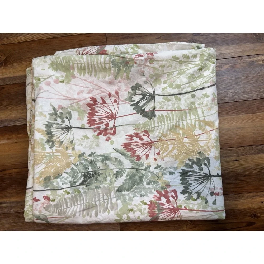 Pier 1 Imports Floral‎ Queen/Full Duvet Cover & 2 Pillow Shams 90